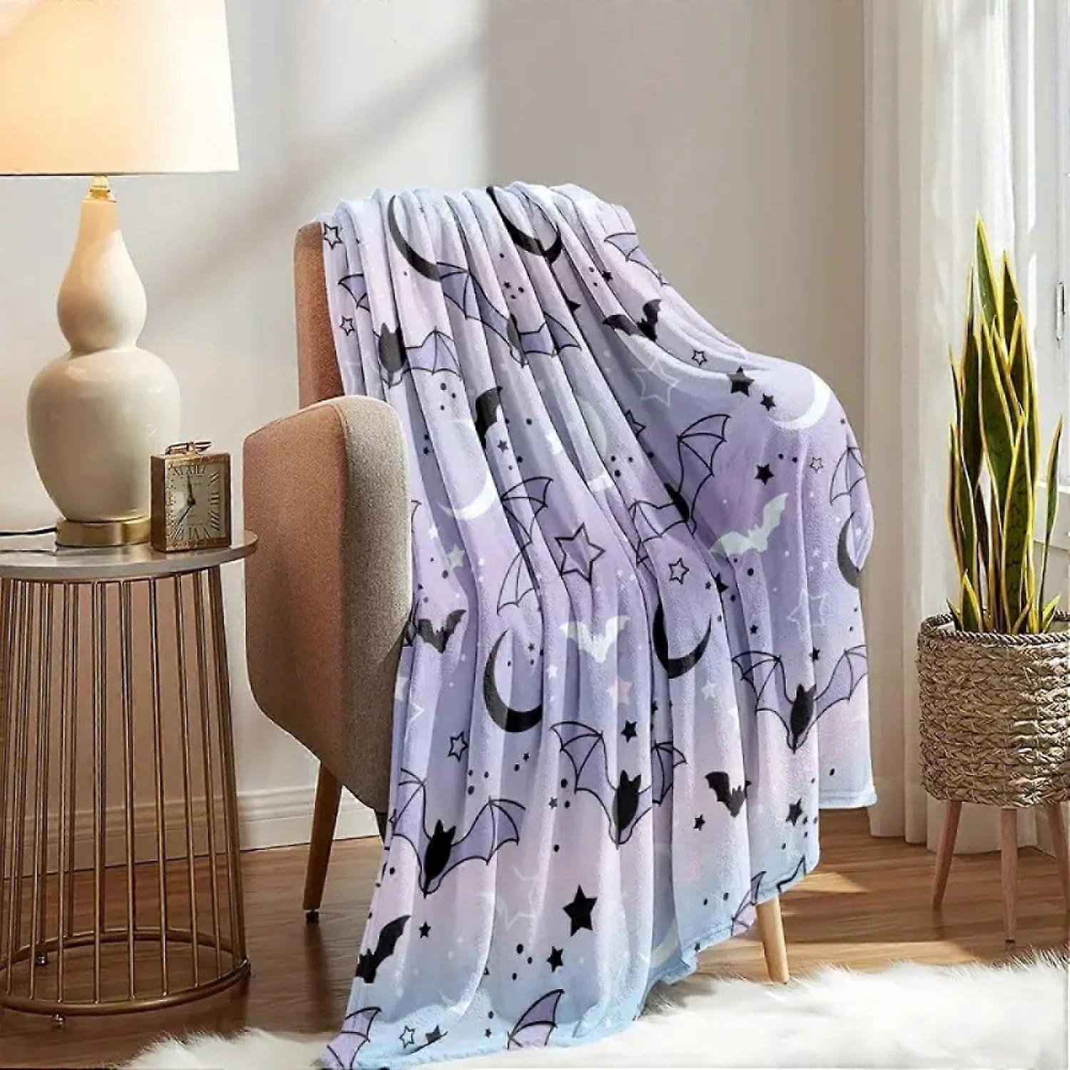 Soft Blanket Halloween Skull Blanket Thickened and Comfortable