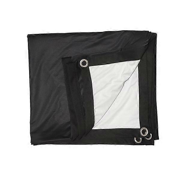 projector screen 16:9 black opaque back 84 inch