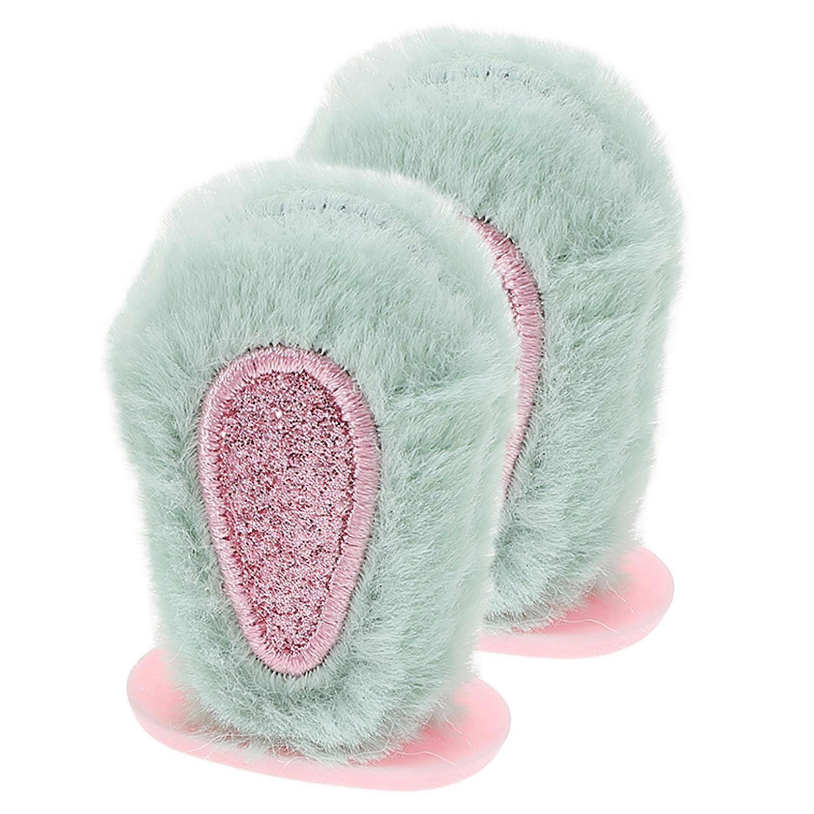 Plush Rabbit Ear Decoration for Car Rearview Mirror with 1Pair Ornament