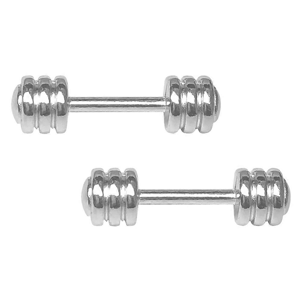 Metal Mini Dumbbell for Decor 4Pcs Simulation Miniature Dumbbell Model Set