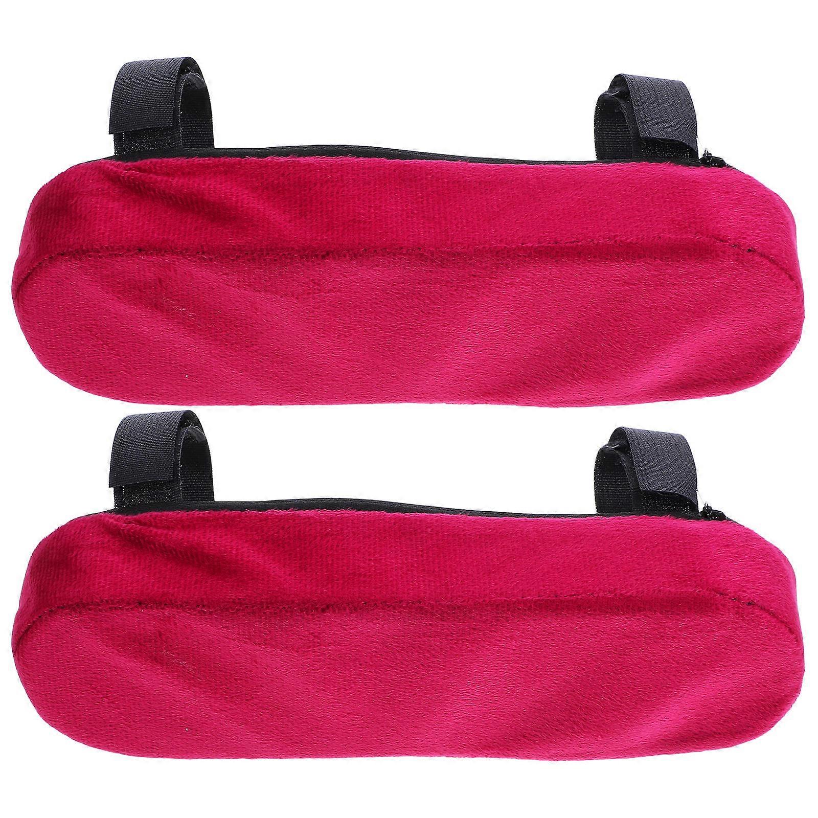 Memory Foam Chair Armrest Pads for Comfortable Elbow Rest 2Pcs Purple