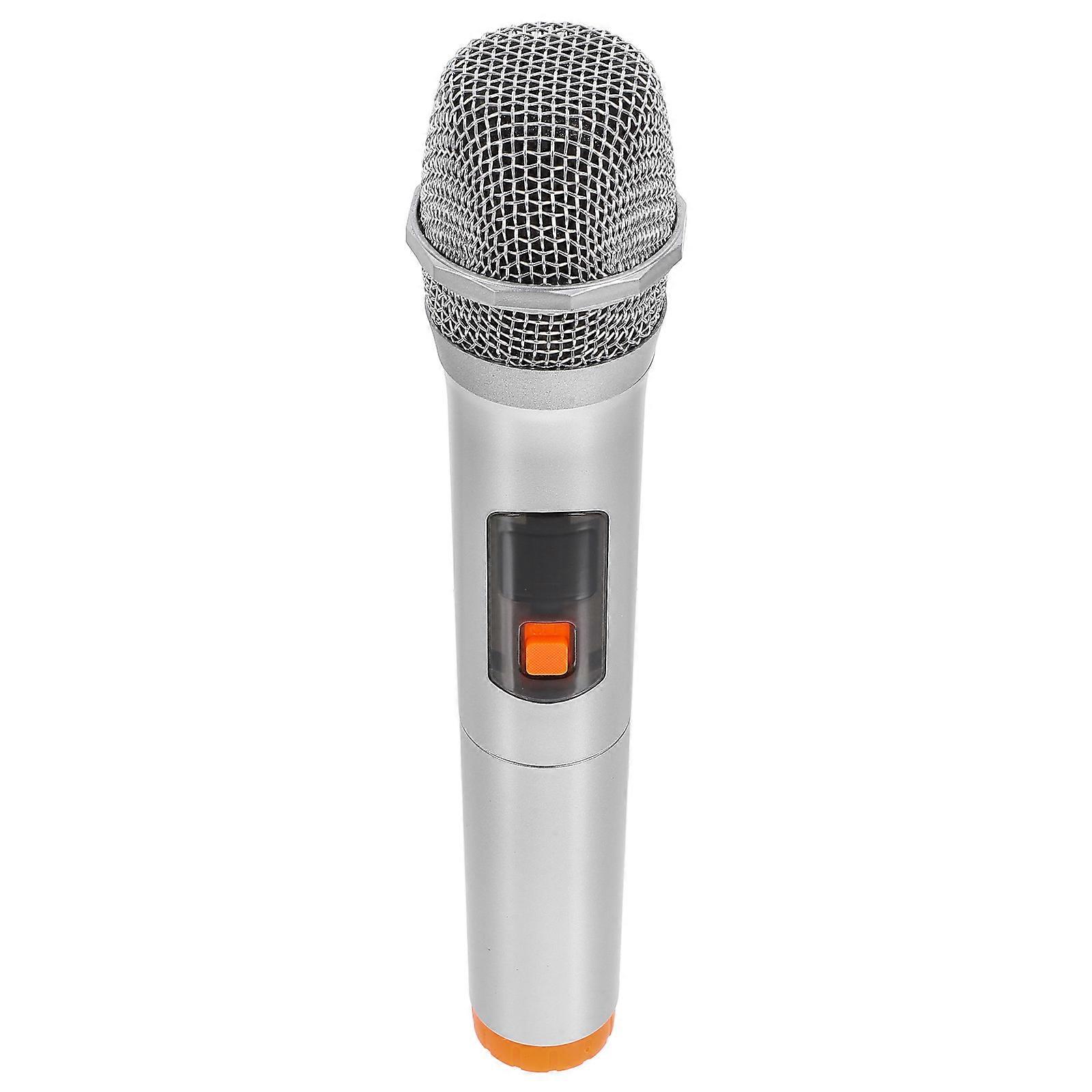 Orange Fake Microphone Prop Microphone Model for Stage Decor 3Pcs