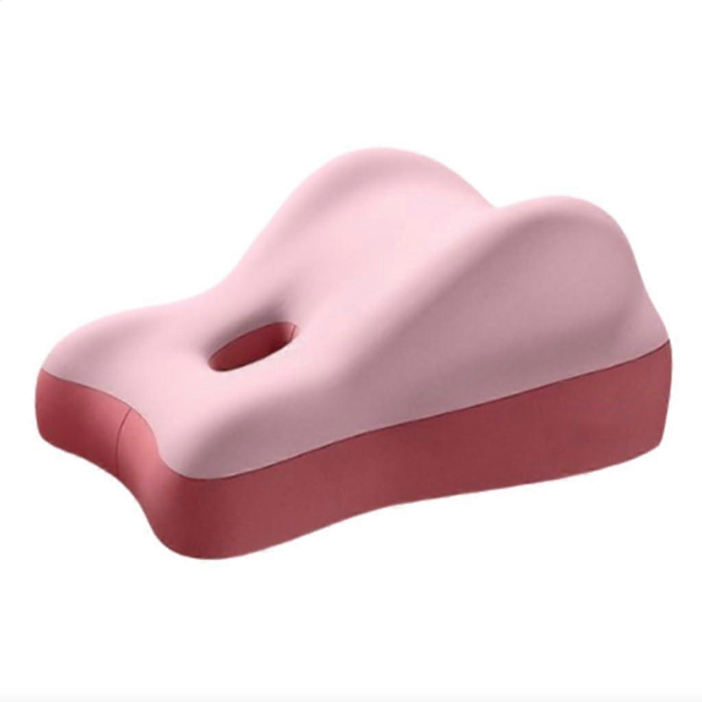 Wedge Pillow for Couples with Memory Foam, Ergonomic Spine Support and Pressure Relief, Pink