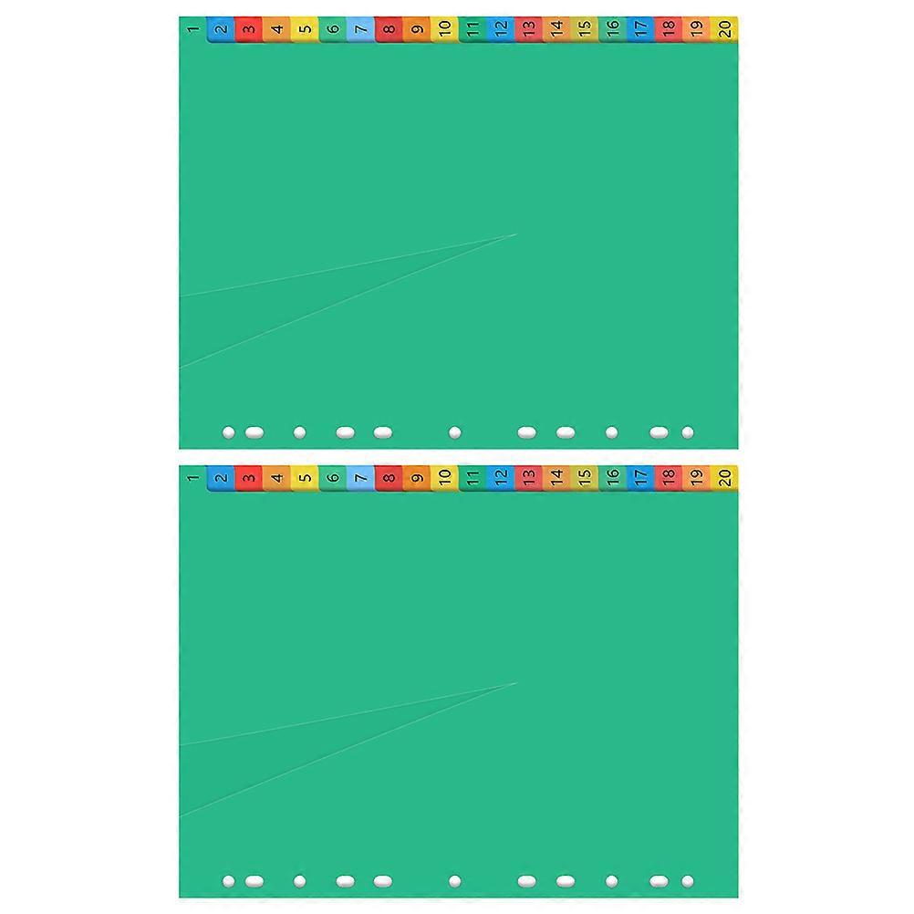 Plastic Binder Dividers for Notebook 200Pcs Assorted Color Tabs