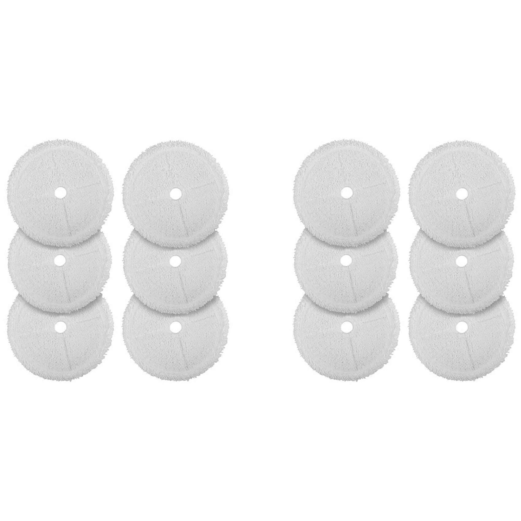 Steam Mops Pads Replacement for Bissell 3115 2859 Series SpinWave Wet and Dry Robot Vacuum Reusable Pad 12 Pack