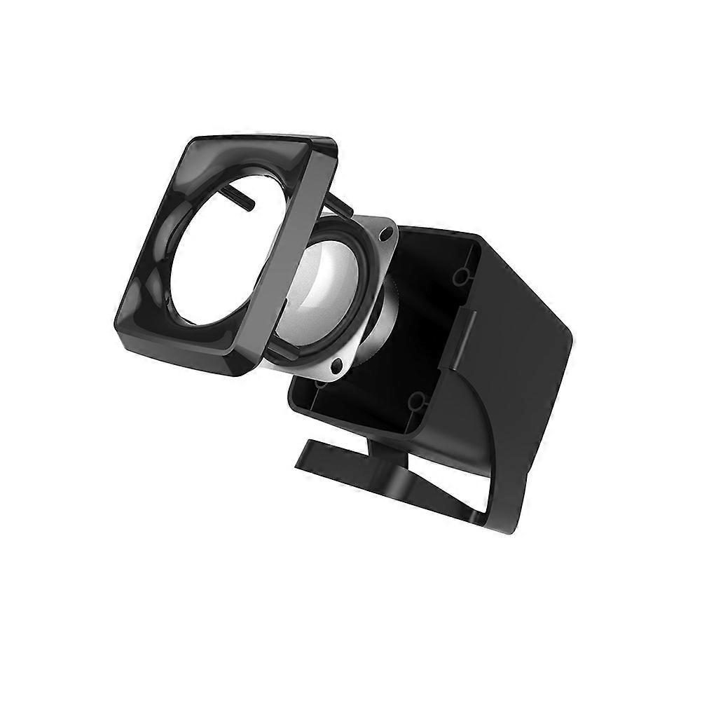 2pcs USB 2.0 Wired Mini Portable Multimedia Computer Speaker for Laptop Desktop PC (Black)