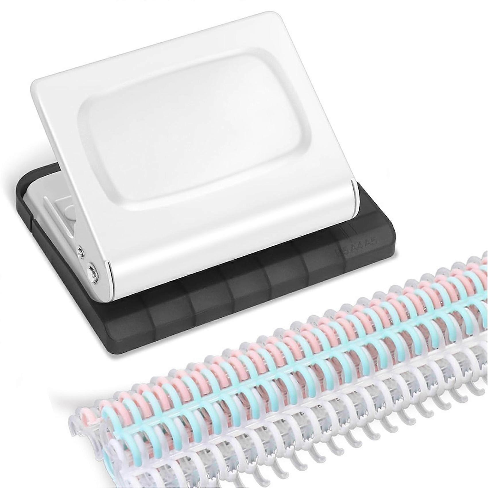 10 Hole Punch Binding Machine for Planners White