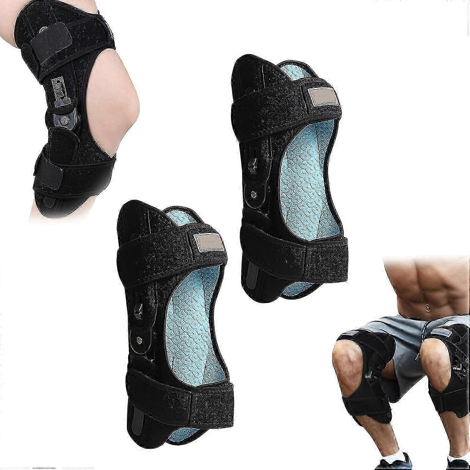 React Knee Braces - React - React Knee Braces 20 - React Knee Braces Spring Loaded With Three Gear Strength - React Knee Braces Spring Loaded (a Pair