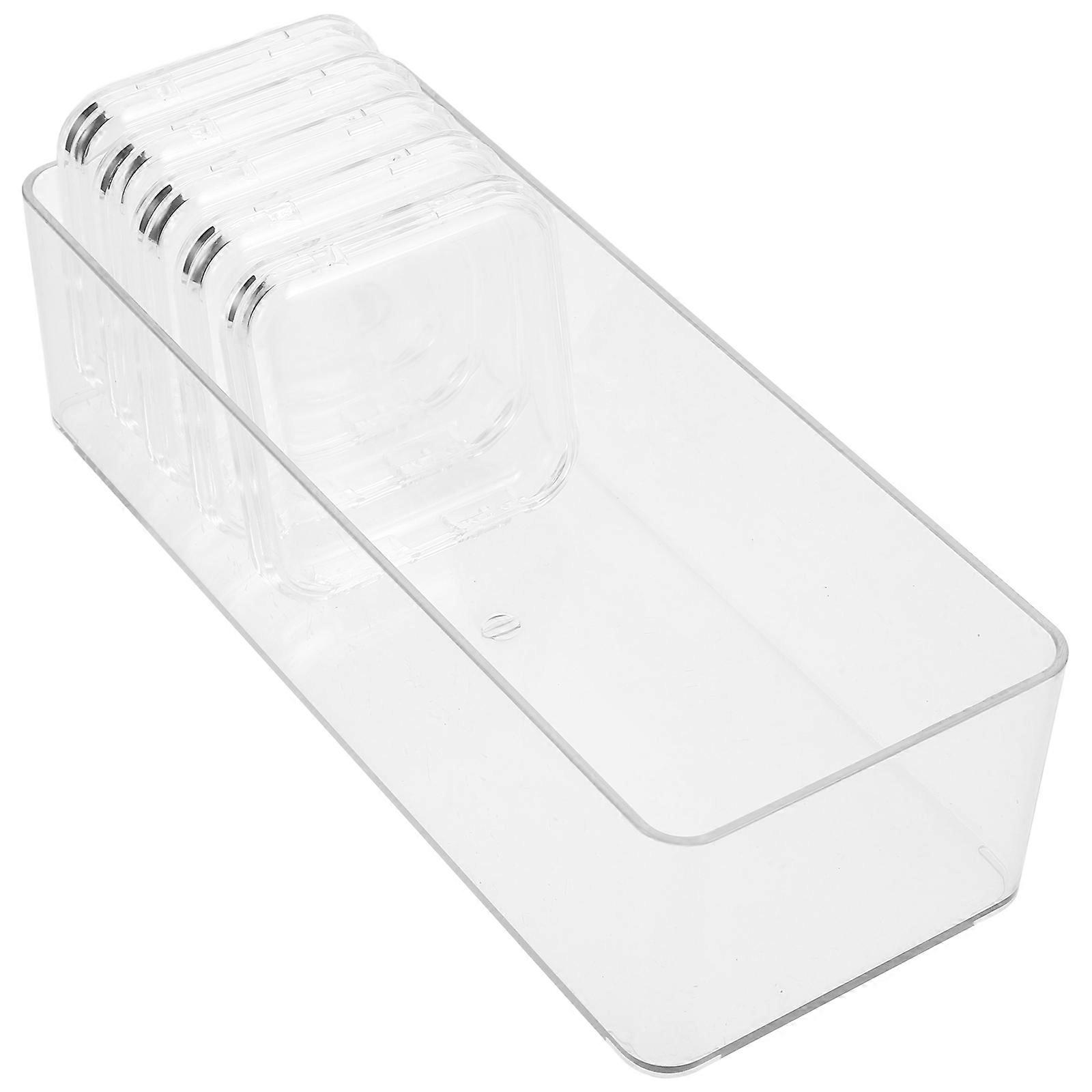 Transparent Acrylic Badge Box for Storage 1Set Button Badge Case Included