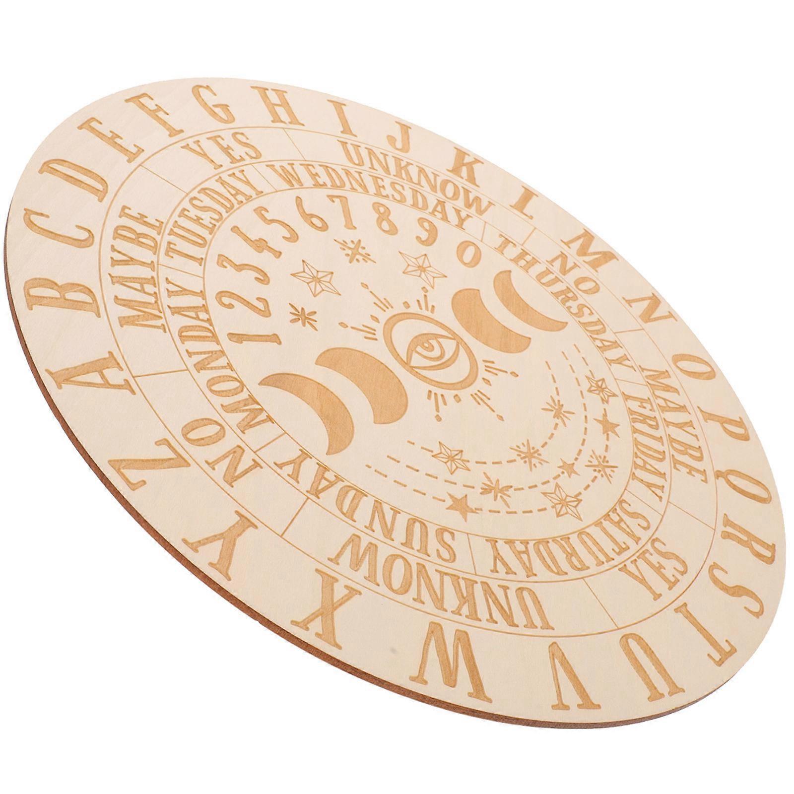 Dowsing Pendulums Wooden Divination Plate For Christmas Gift Decision Making Tool 1Pack