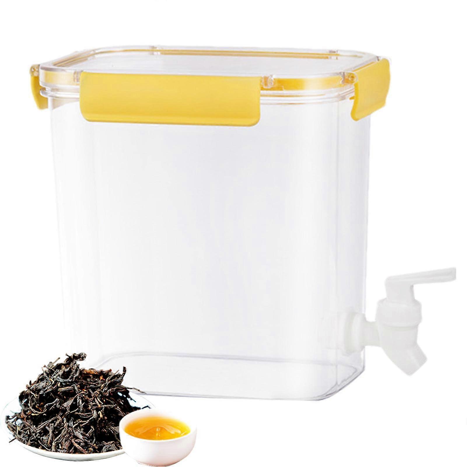 Large Capacity Water Pitcher Beverage Dispenser with Locking Lid for Fridge and Ice Cold Drinks