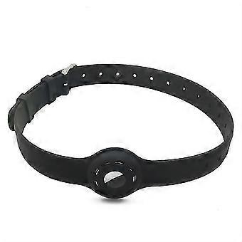 Pet Collar Design Hollow Out Anti-Lost Protective Cover Case Silicone Strap Compatible For Apple AirTag Tracker 25-26