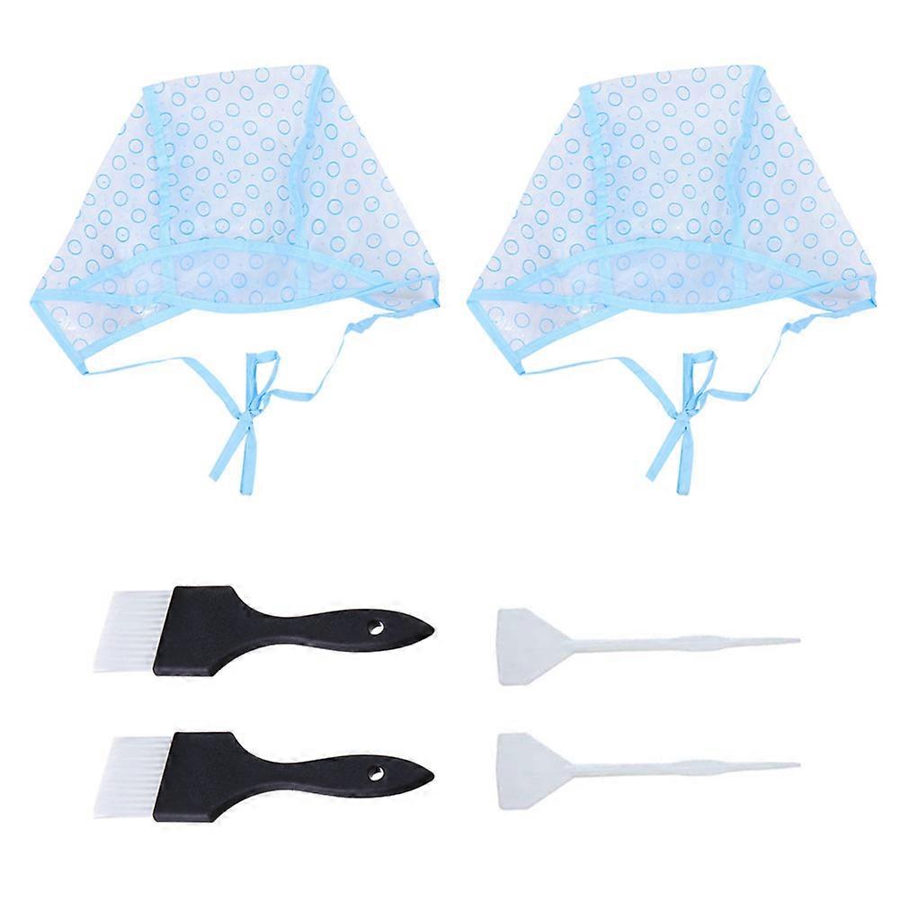 Highlighting Cap Hair Coloring Tool with Hooks 6Pcs for Salon Use