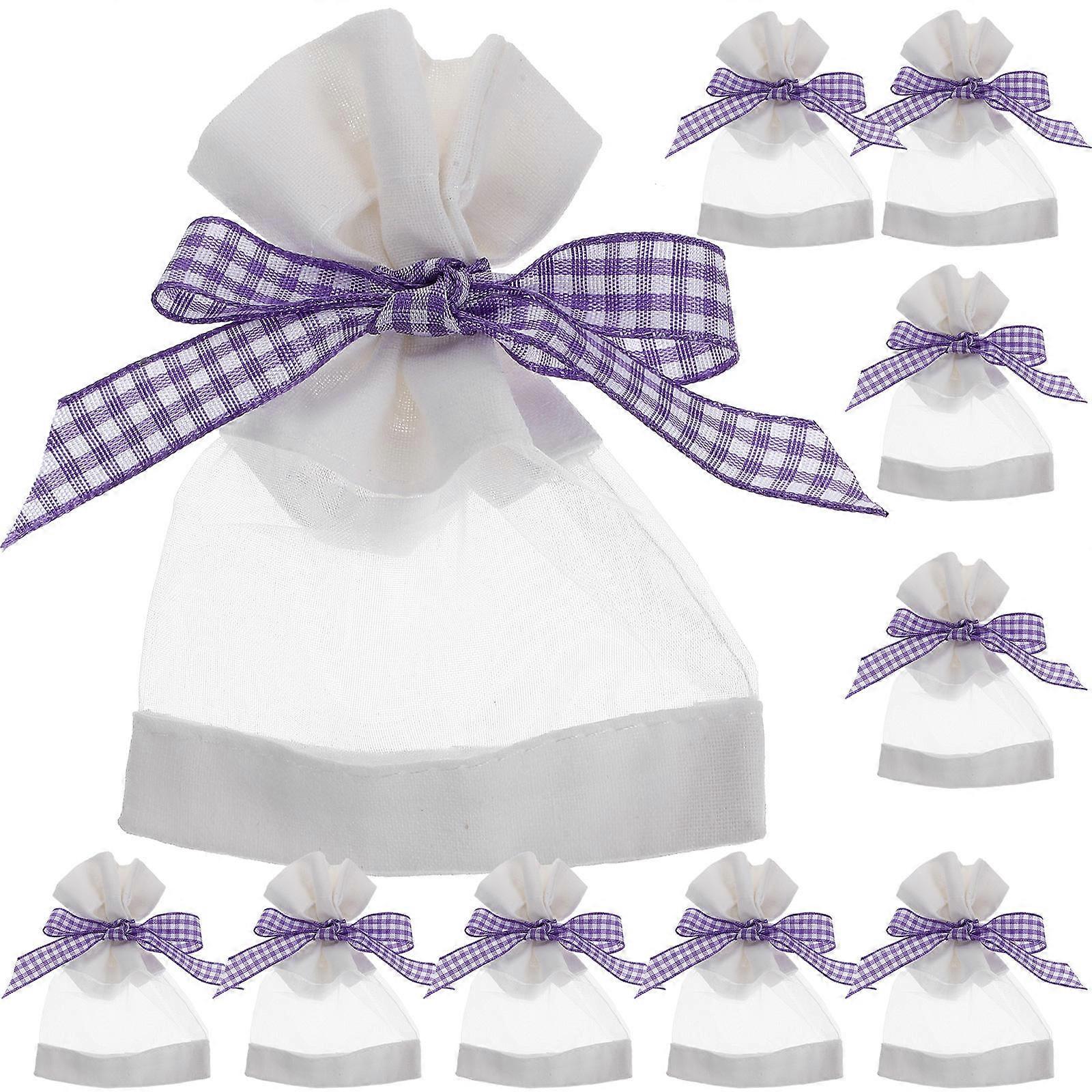 Cloth Lavender Sachet Bag Empty Pouch for Storage Use 100Pcs