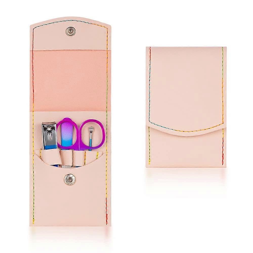 Stainless Steel Nail Clippers Set with Case, Sharp Manicure Pedicure Kit, Silver 16pcs