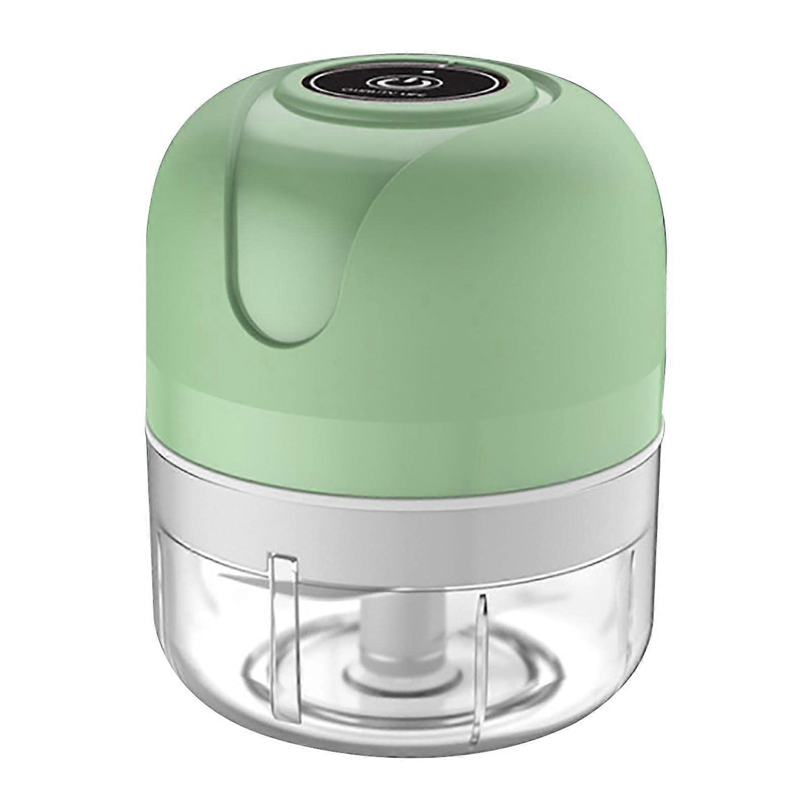 Electric Garlic Chopper Mini Food Processor USB Rechargeable Dual Capacity OneTouch Vegetable Cutter