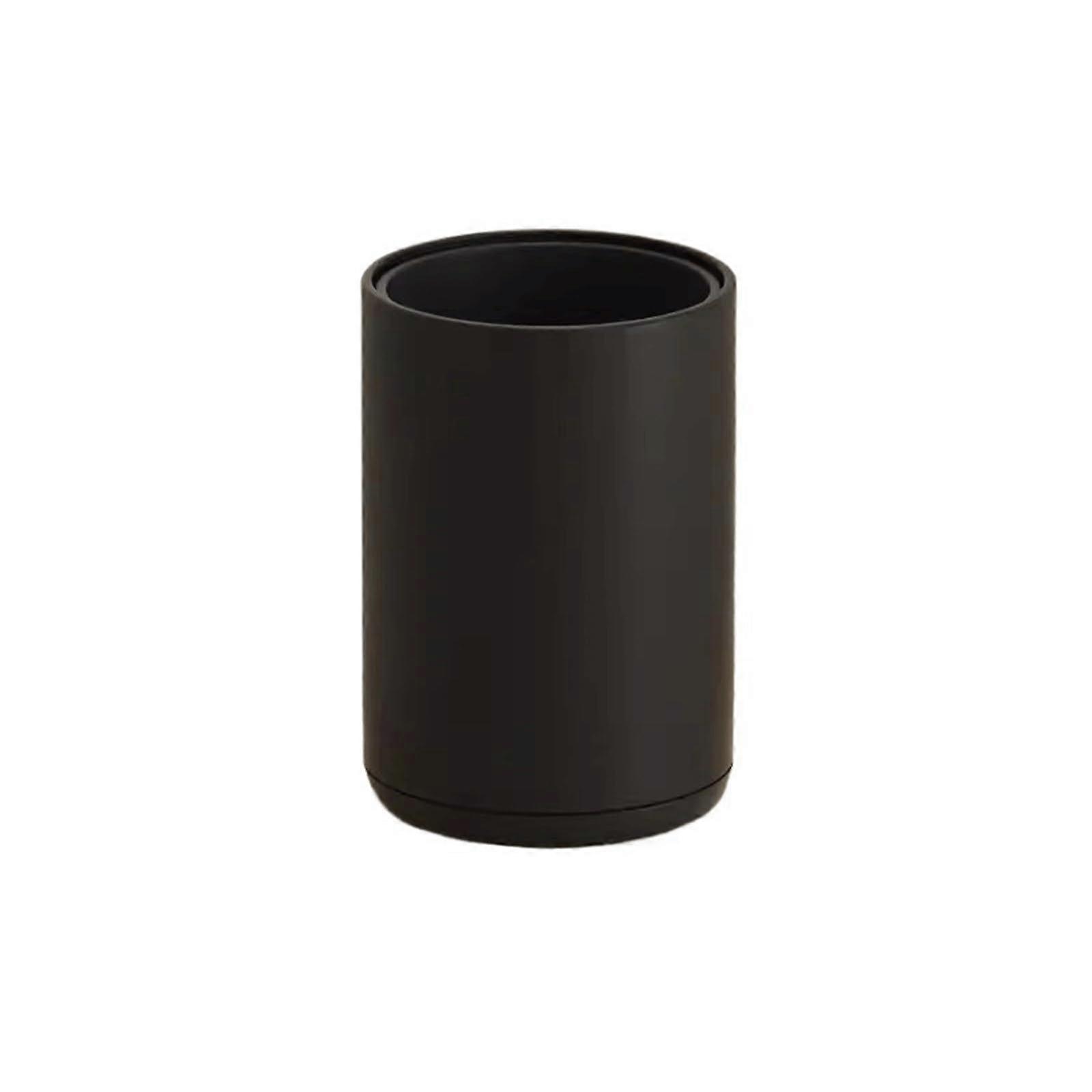 Modern DoubleLayer Trash Can with Hidden Bag Design for Kitchen Bedroom Bathroom Black