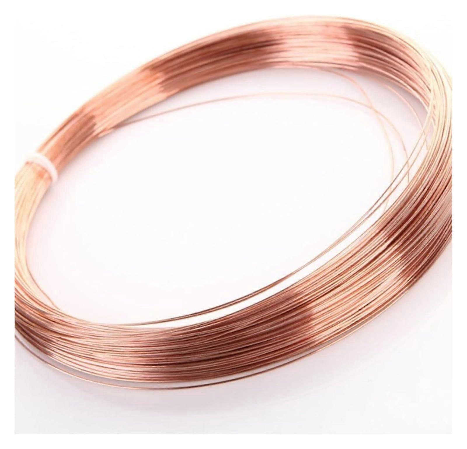 Soft Bare Copper Wire 1.5mm 5m Solid  Conductivity Corrosion Resistant for Jewelry and Electrical