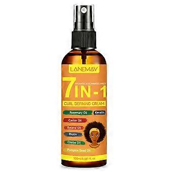 Spray Definidor de Cachos 7 em 1: Spray Hidratante para Realçar Cabelos Ondulados e Cacheados, Spray Suavizante para Cachos que Proporciona Volume e Fixação Duradoura.