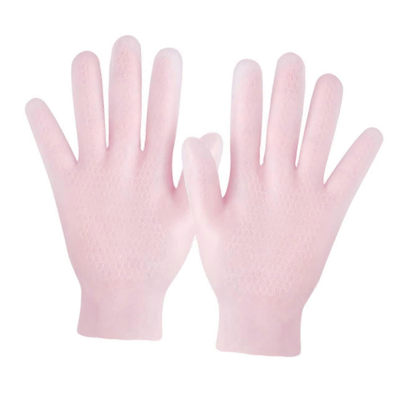 Moisturizing Gloves for Dry Hands with Gentle Exfoliation and Deep Hydration, Overnight Reusable