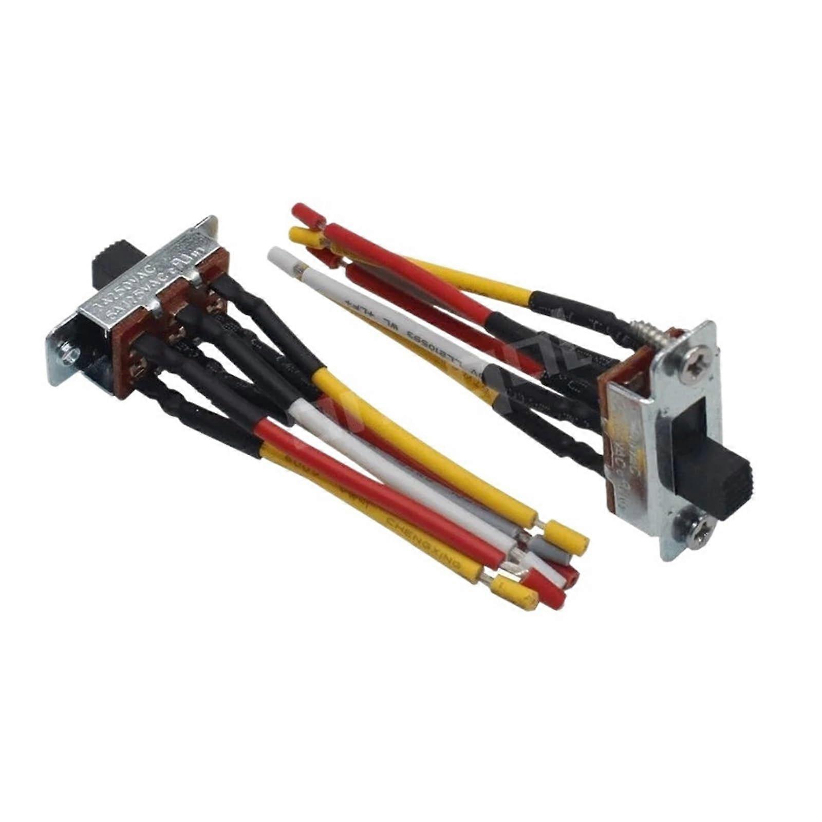 DPDT Slide Switch 3A 250V AC Ceiling Fan Reverse Direction Dual Pole Vertical Control