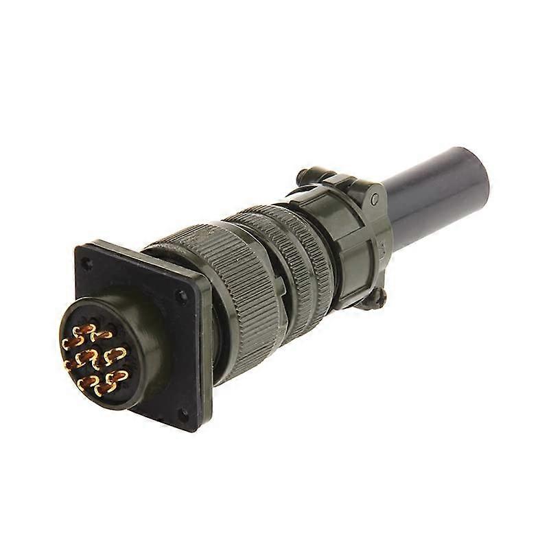 10 Pin MS3106A Military Circular Connector Straight Panel Mount Aviation Plug Durable Metal Shell
