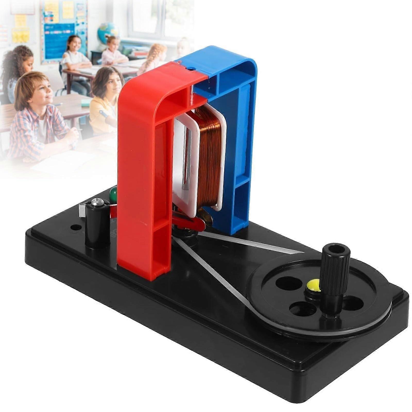 Hand Crank Generator DC Model for Physics Experiments, Interactive Energy Conversion, Educational Lab Tool