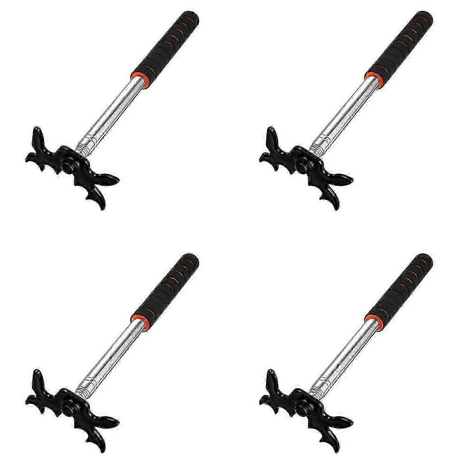 Black cue rest with head, suitable for pool tables.