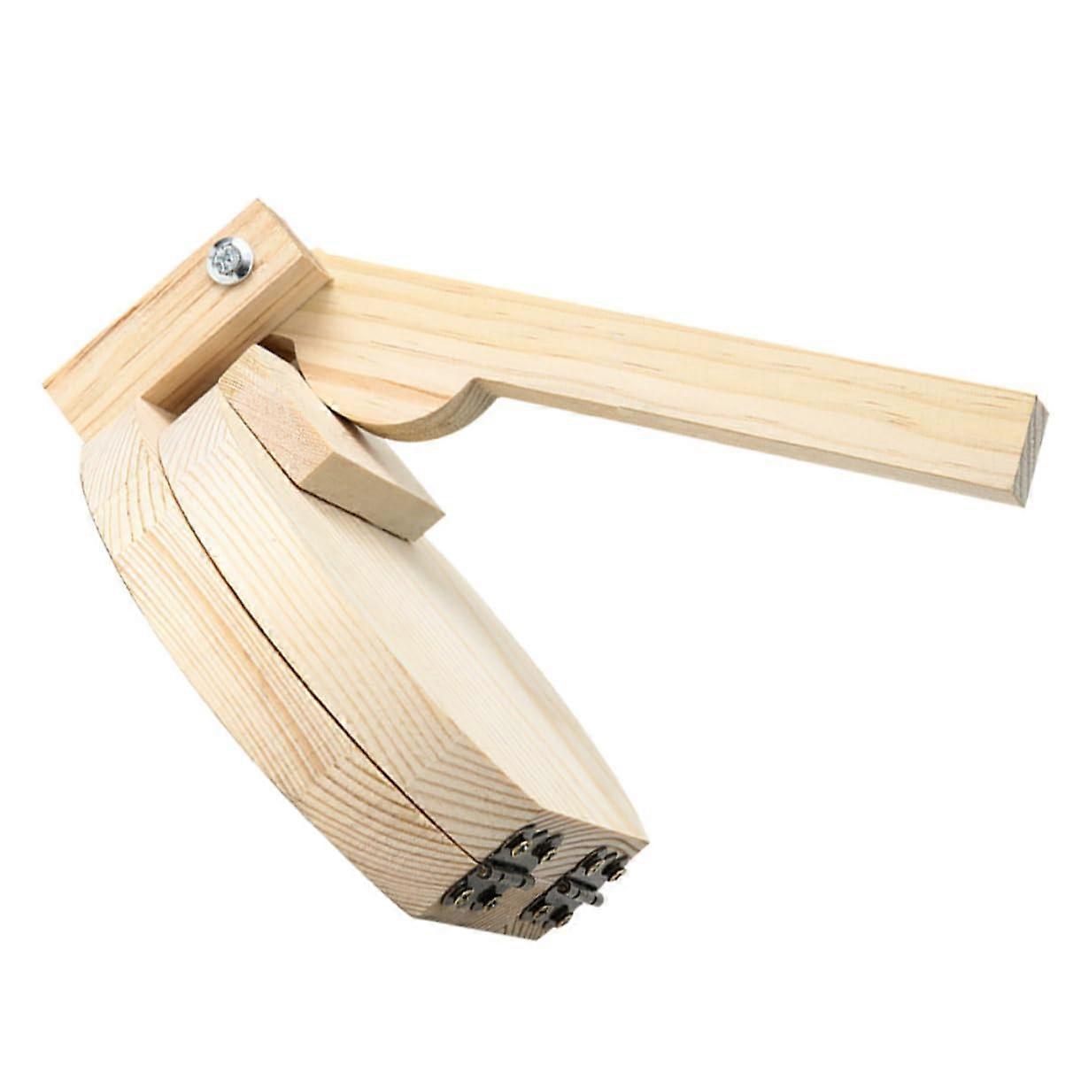 Dumpling Maker Wooden Dough Press with Ergonomic Handle for Pies Biscuits Corn Cakes