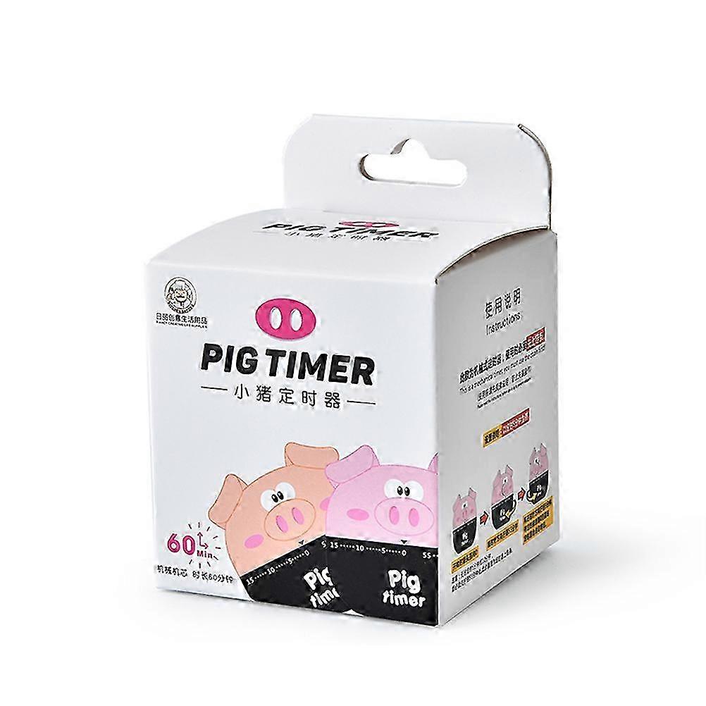 Kitchen Timer Khaki Pig Shaped Mechanical Timer for Cooking 1 Piece