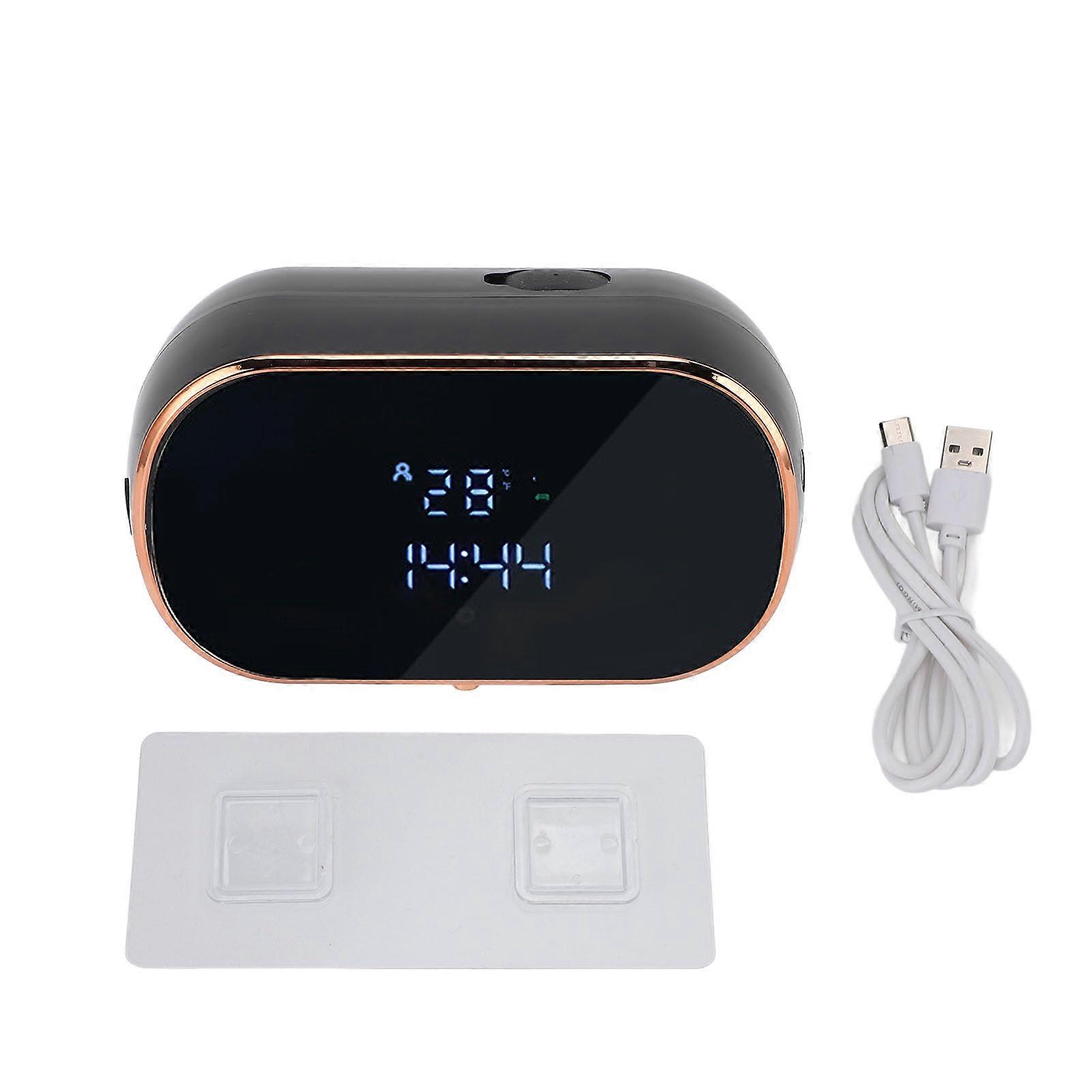 Automatic Foaming Soap Dispenser Wall Mounted Touchless Infrared Sensor USB Rechargeable Black