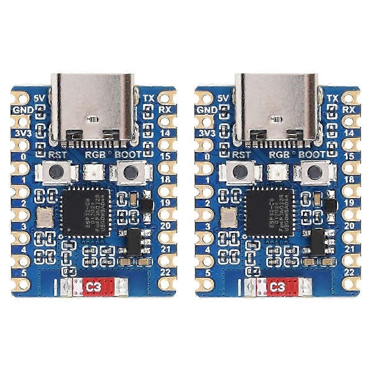 2pcs ESP32 Development Board ESP32-C6 Mini Development Board Based on ESP32-C6FH4 Dual Processors 2