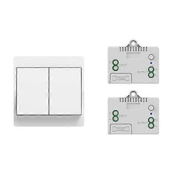 Waterproof Wireless Switch, Battery-free Easy Installation, LED/CFL Compatible, Bathroom Remote Control Switch
