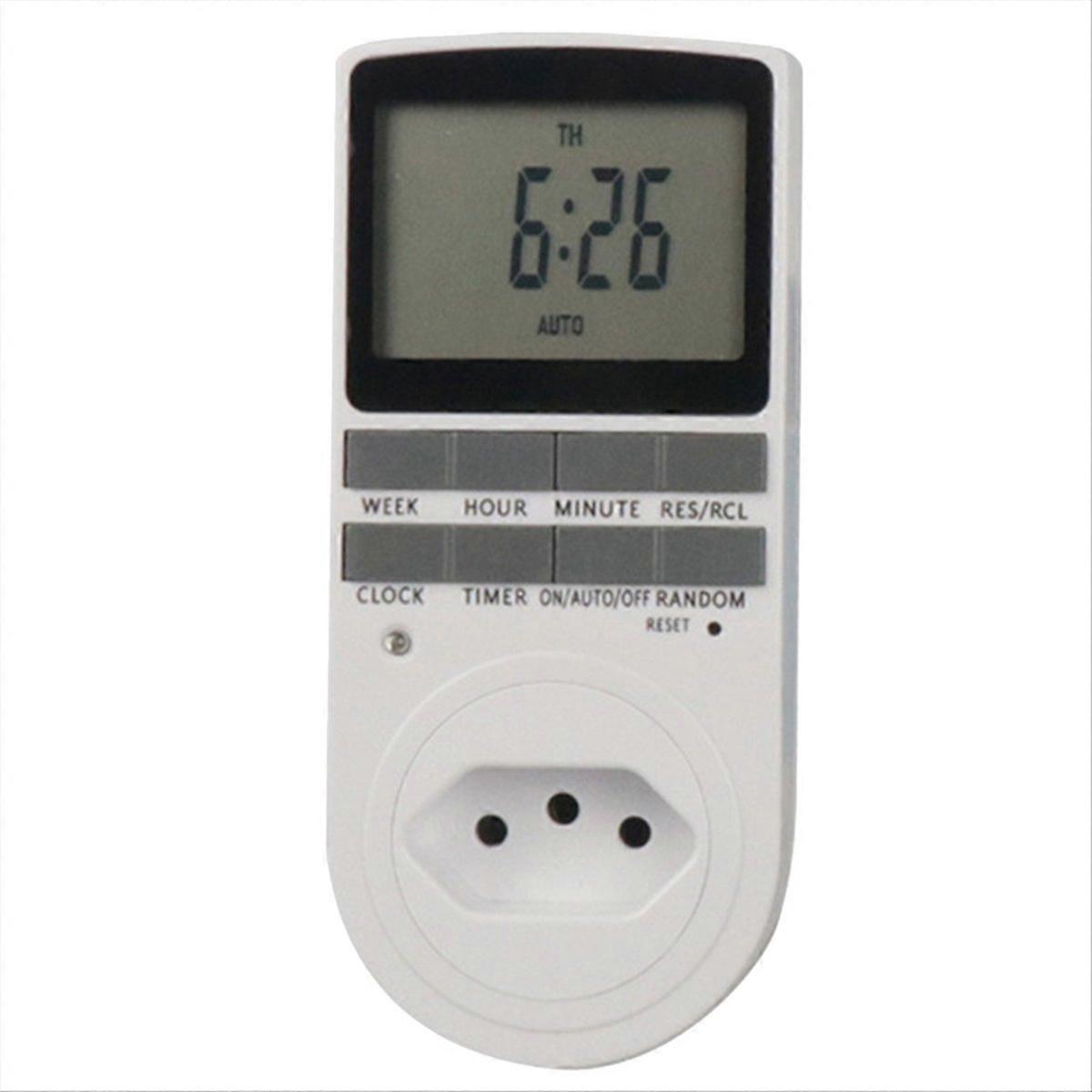 Intelligent Digital Temperature Controller BR Switch Socket LCD Display Indoor Timing Power Switch 250V 50Hz