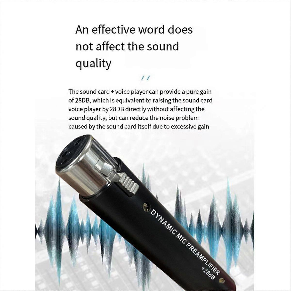 Preamplifier for DM1 Dynamic 28DB Gain Mic Amplifier for Dynamic