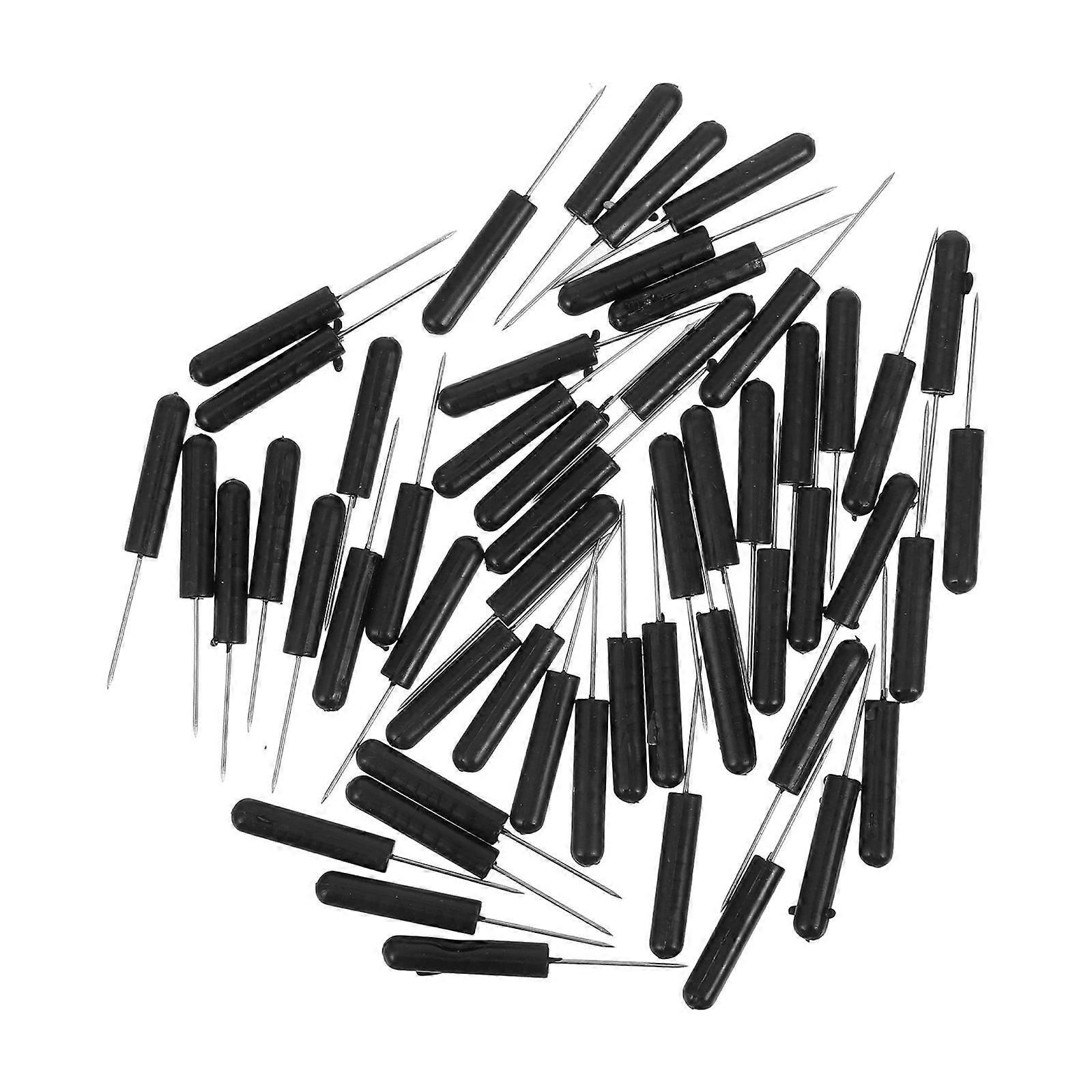 Black Geomorphology Cylinder Position Pins for Map Fixing 50Pcs Pack