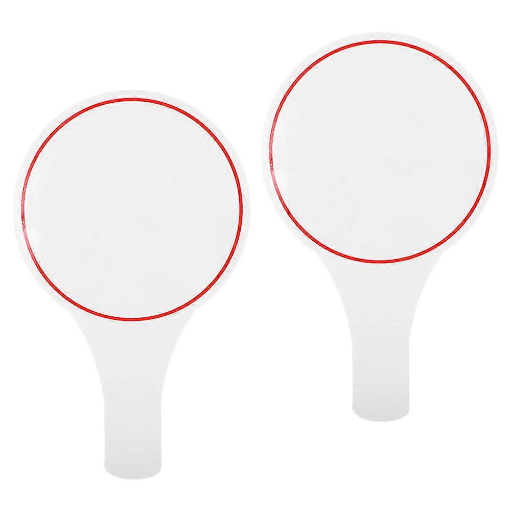 Red 2Pcs Dry Erase Answer Paddles for Scoring and Voting