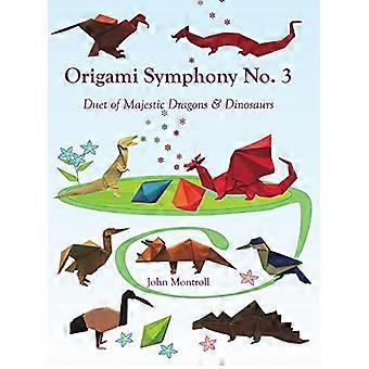 Origami-Symphonie Nr. 3: Duett von majestätischen Drachen und Dinosauriern