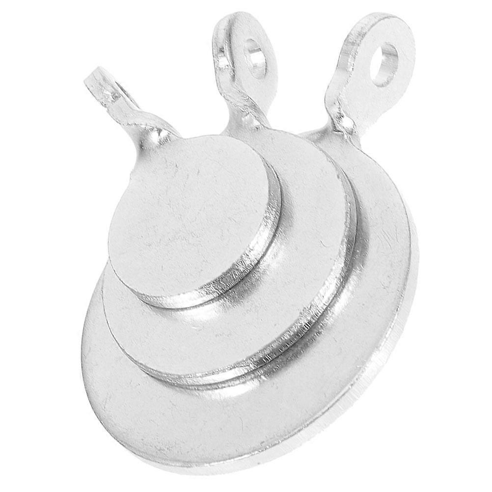 3Pcs Silver Circular Training Targets for Shooting Enthusiasts Range Targets