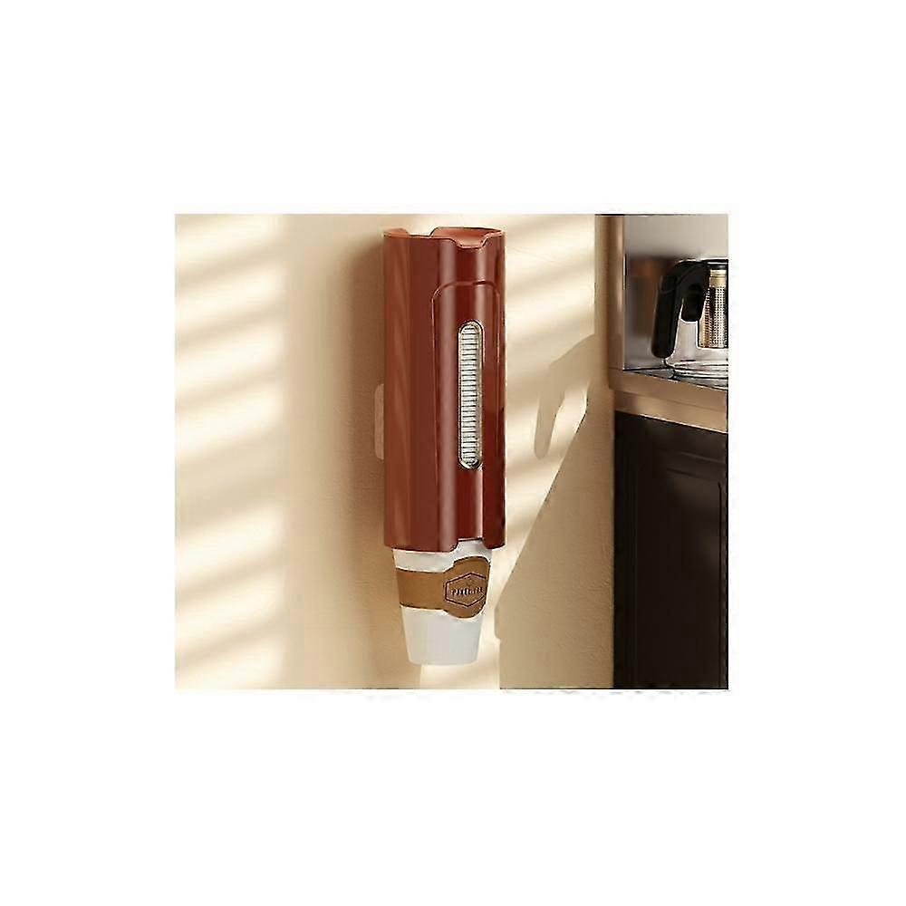 2024 Red Automatic Disposable Paper Cup Holder Wall Storage