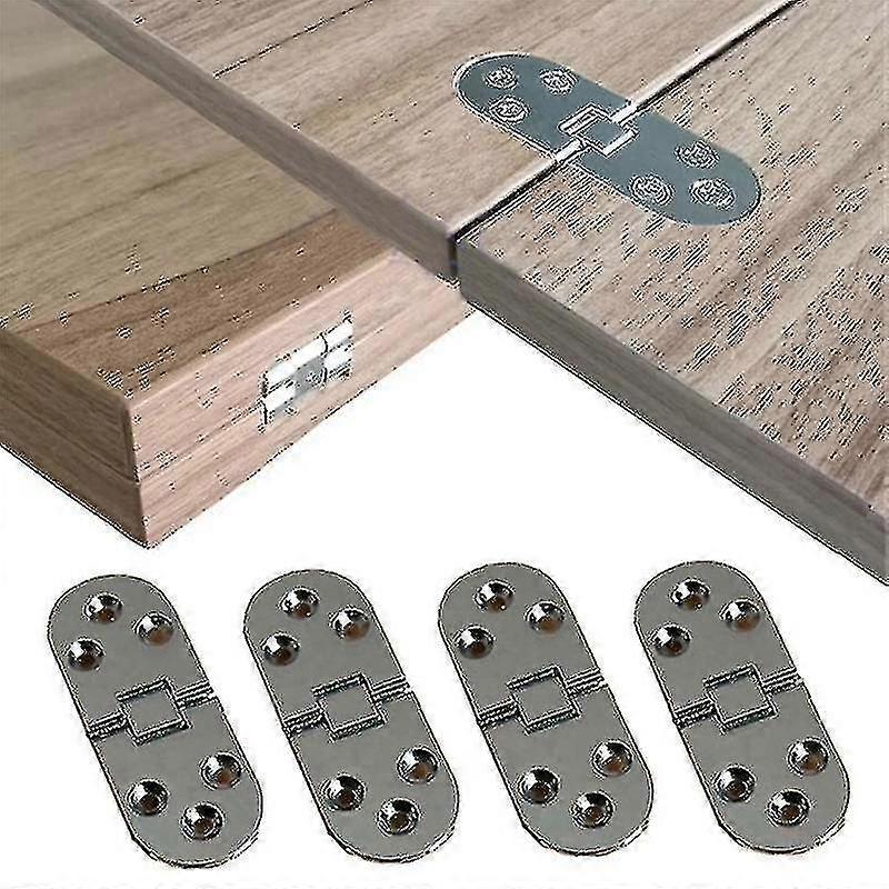 4pcs Folding Table Hinges Self Supporting Flush Mounted for Cabinet Door