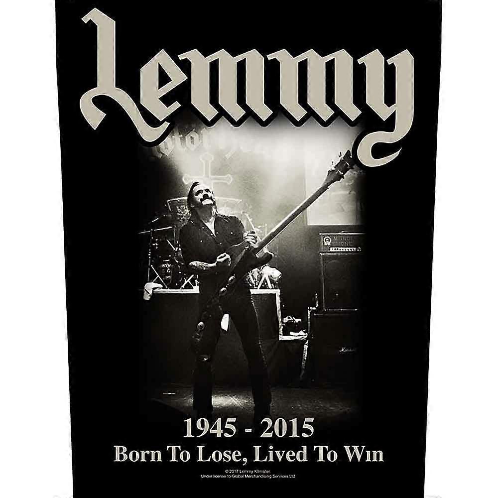 Motorhead Lemmy Born to Lose Lived To Win Back Patch