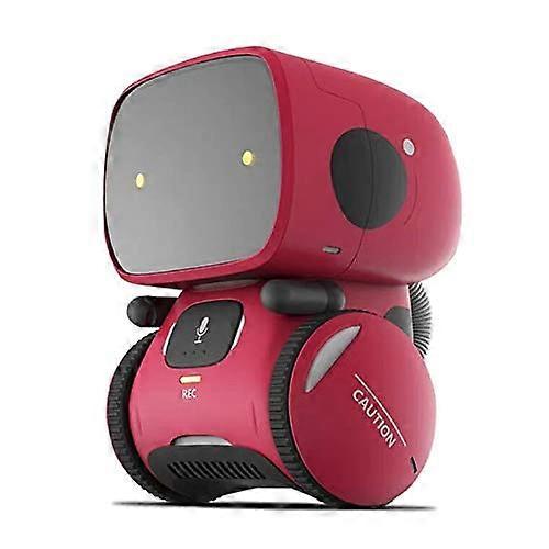 Interactive Talking Robot Toy with Voice Control, Touch Sensor, Singing and Dancing, Red for Kids