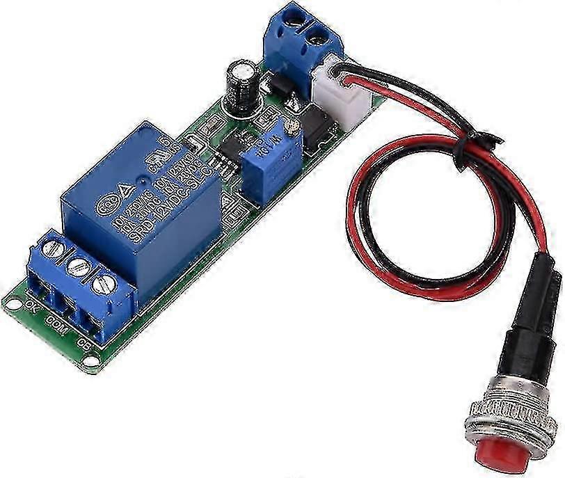 Dc 12v Timer Switch Module, High Precision Adjustable Delay Timer Relay Module, Time Range 1~10sec 25-26
