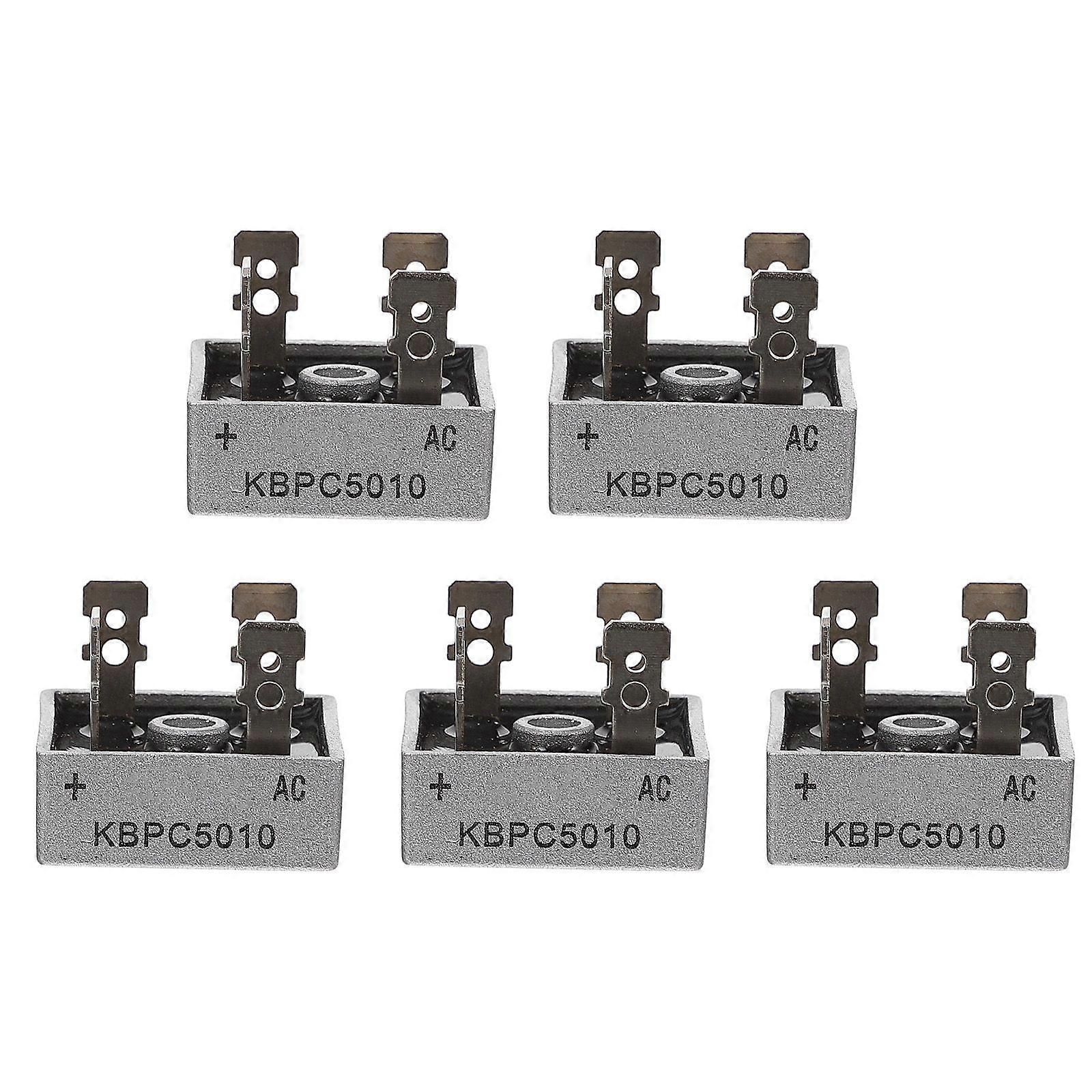 5pcs Replacement Single Phase Rectifier 1000V 50A 4-pin Rectifier Accessory