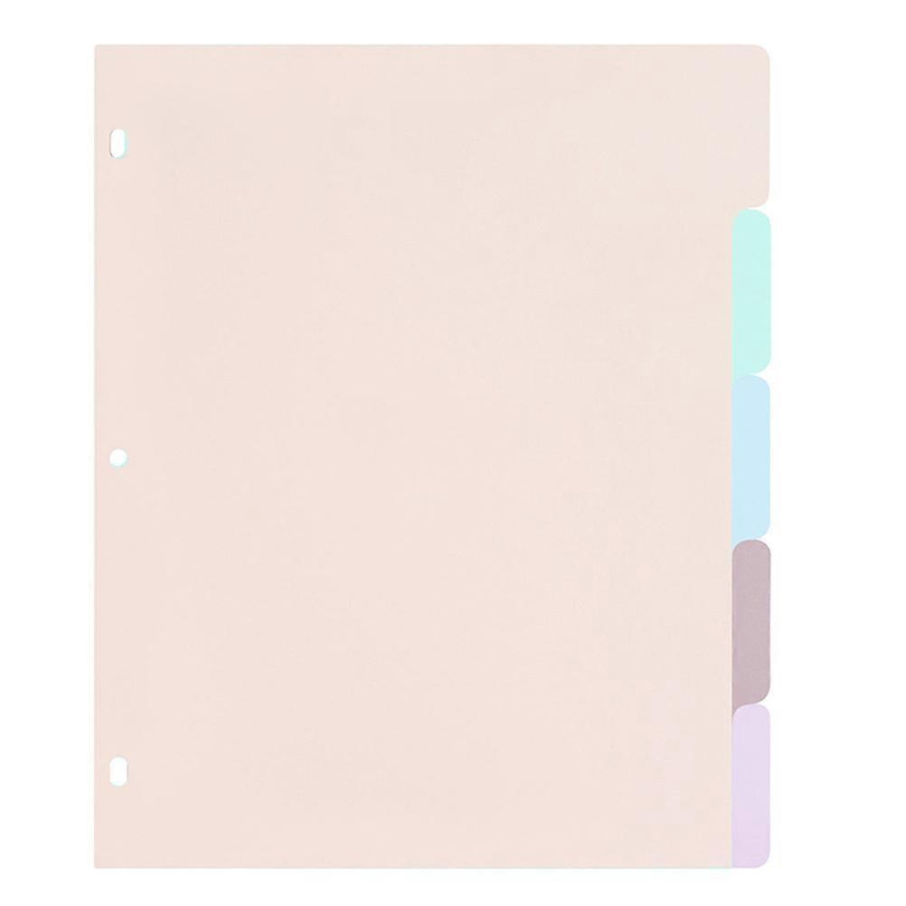 Multi-Color Binder Dividers for Notebook Use 1Set Plastic Journal Inserts