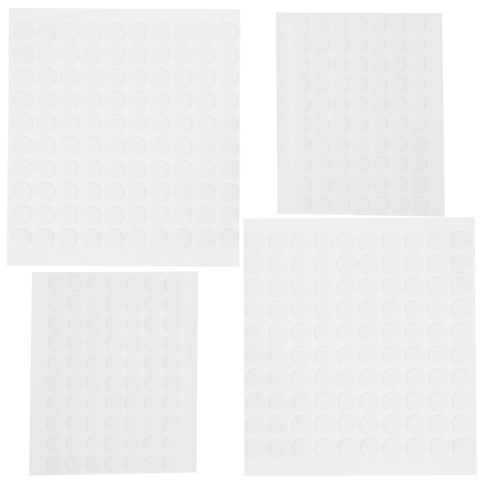 Transparent Double Sided Dot Stickers for Craft Adhesion 10 Sheets