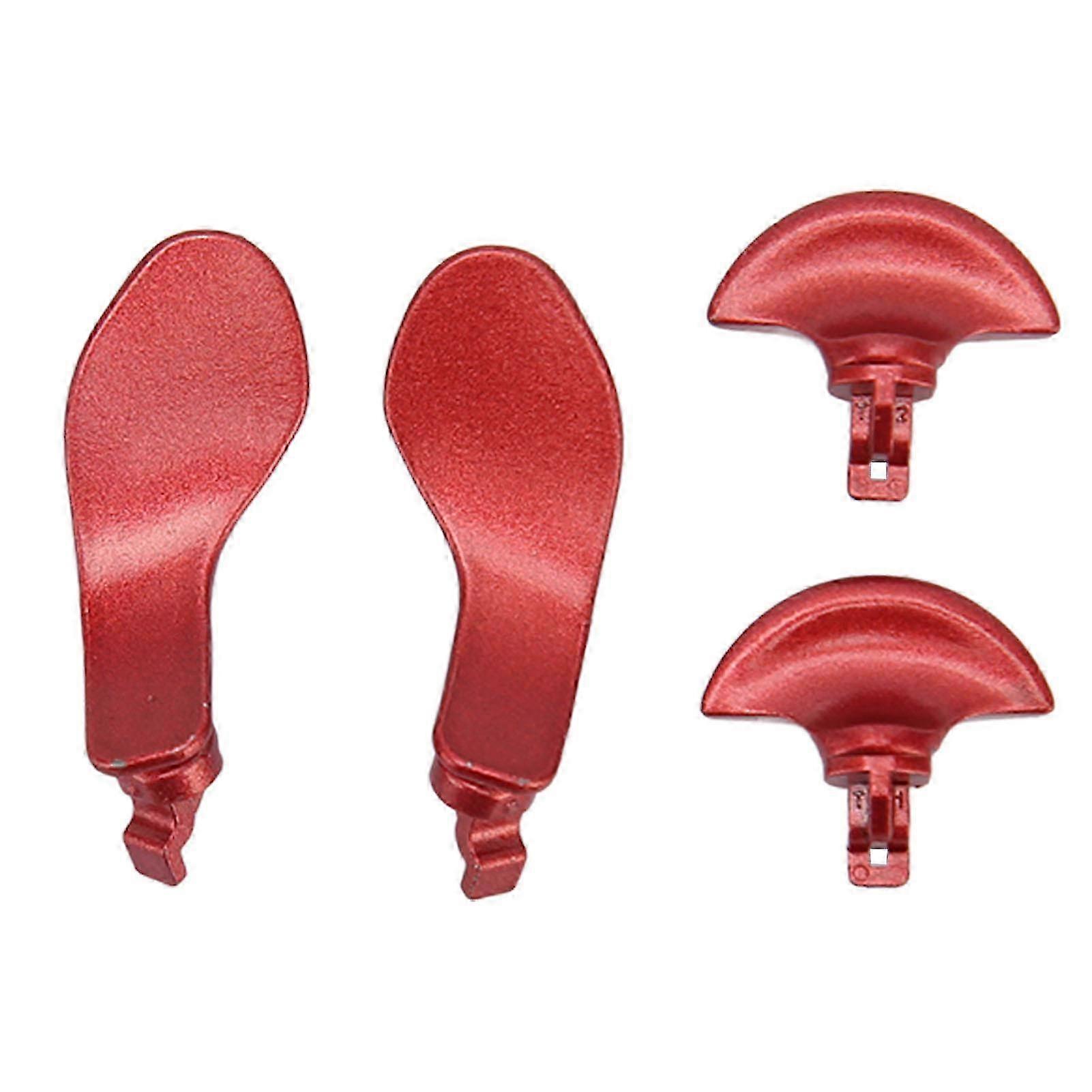 4pcs Game Controller Back Paddles Professional Replacement Metal Back Buttons compatible with PS5 Edge Controller Red