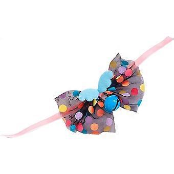Lovely Pet Collar, Bow Tie Cat Collar, Durable, Comfortable and Adjustable for Camping and Outdoor Activities (Blue)