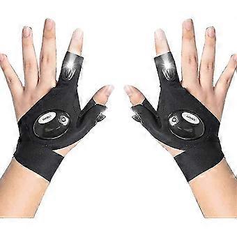 Led Flashlight Gloves,gifts For Men Led Gloves With Waterproof Lights,hand Free Finger Lights Gloves Fishing Gifts